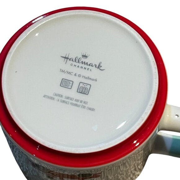 Hallmark Channel Watching Mug Red Truck & Gift Design Green Interior White Exter - Picture 4 of 4